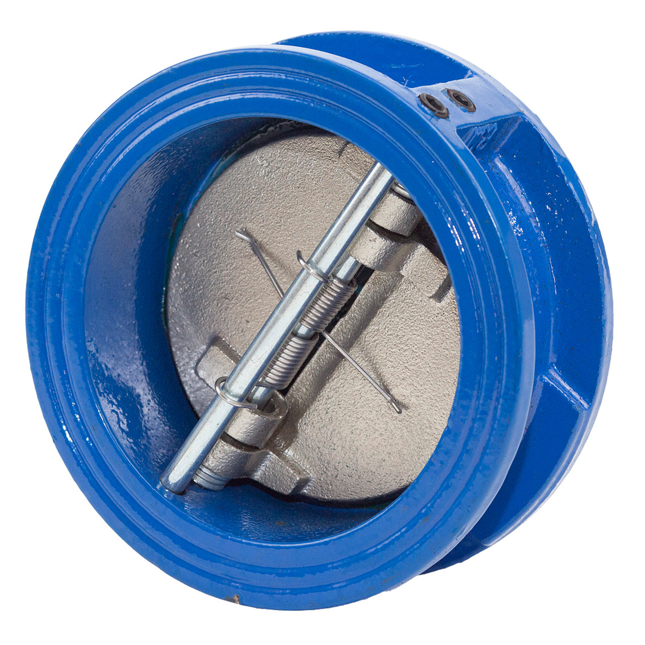 Клапан обратный чугунный двустворчатый (тип 19ч21бр) Ду 50 Ру 16 межфл 