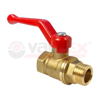 Кран шаровый латунныйVALFEX STANDART 11б27п1 вода ВР/НР Ду 15 (1/2") Ру 40 рычаг 